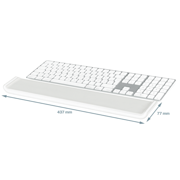 Reposamuñecas Ajustable Para Teclado Leitz Ergo Cosy Gris