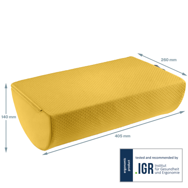 Reposapiés De Escritorio Leitz Ergo Cosy Amarillo Cálido