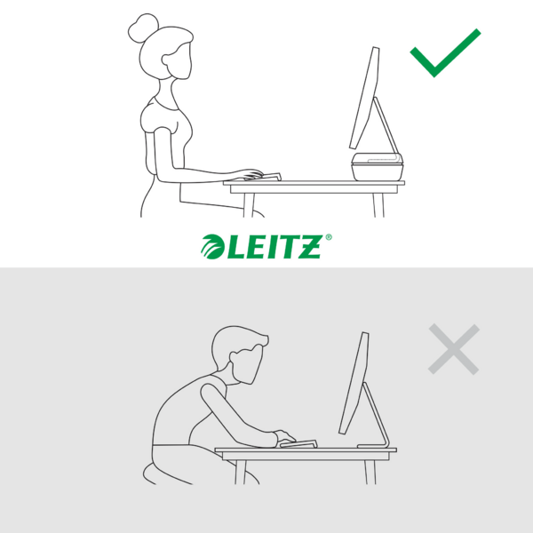 Soporte De Monitor Ajustable Leitz Ergo Gris Oscuro