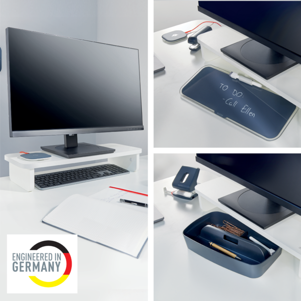 Soporte De Monitor Leitz Ergo Blanco