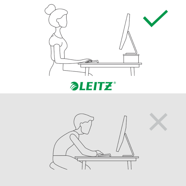 Soporte De Monitor Leitz Ergo Blanco
