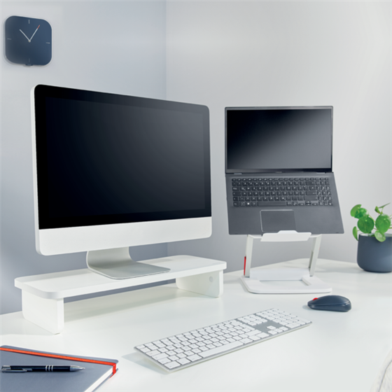 Soporte De Monitor Leitz Ergo Blanco