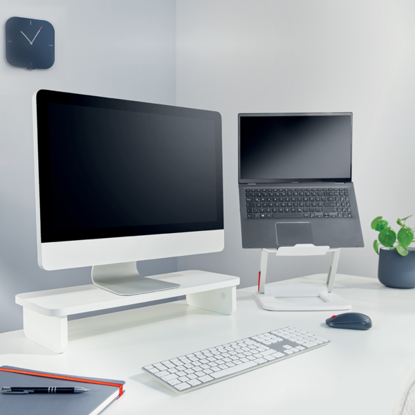 Soporte De Monitor Leitz Ergo Blanco