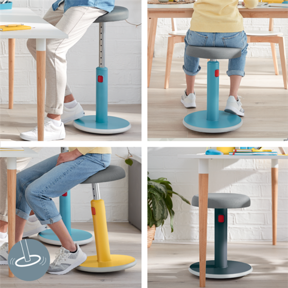 Taburete Leitz Ergo Cosy Active Amarillo Cálido