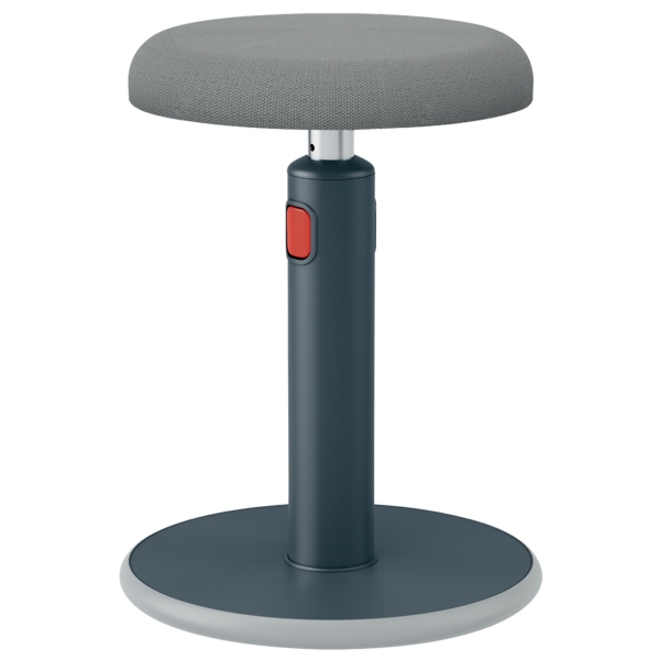 Taburete Leitz Ergo Cosy Active Gris Terciopelo