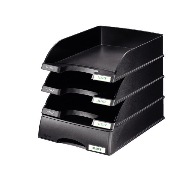 Bandeja portadocumentos Plus de Leitz, estándar Negro A4