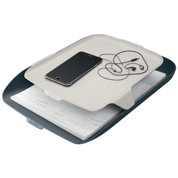 Bandeja de sobremesa Leitz Cosy con organizador Gris terciopelo