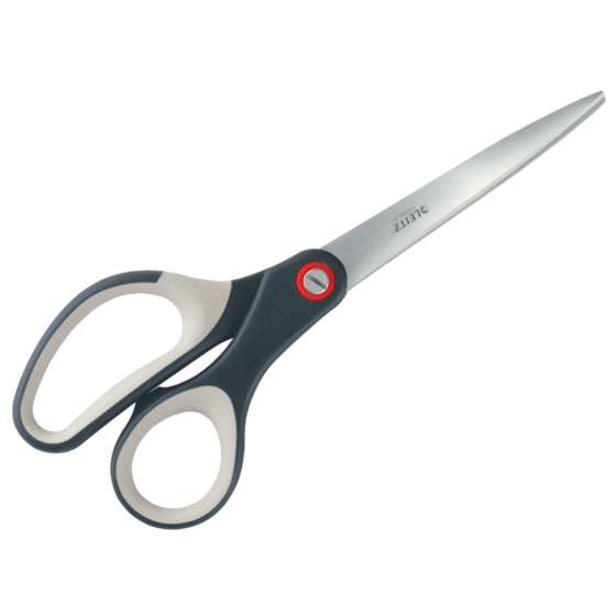 Tijeras de oficina de titanio Leitz Cosy Gris terciopelo 20,5 cm.