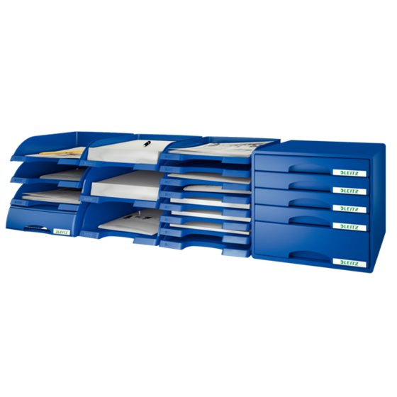 Bandeja portadocumentos Plus de Leitz, Slim Rojo A4