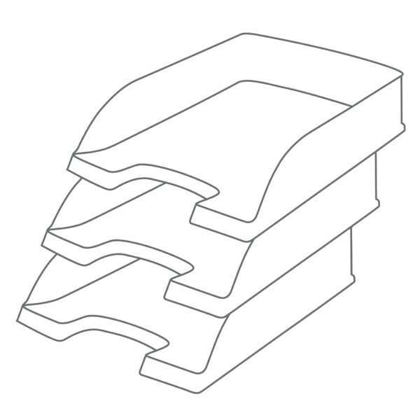 Bandeja porta documentos Leitz Recycle, con compensación de CO2 Negro A4+