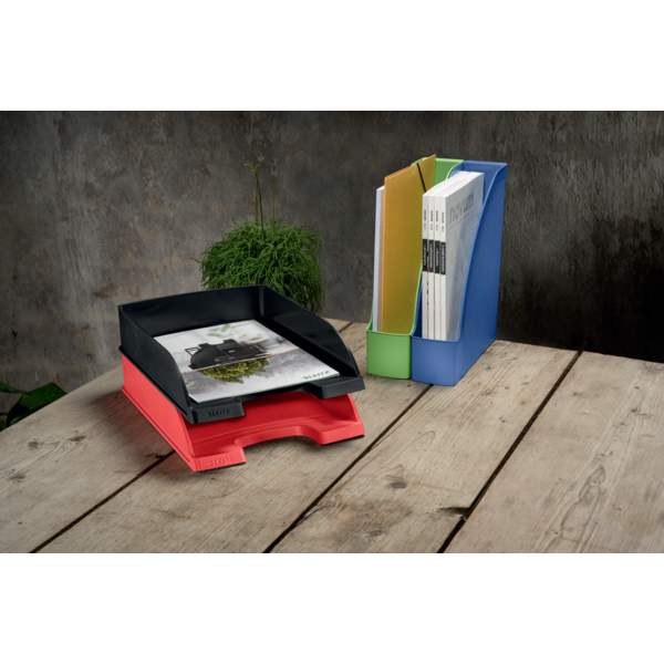 Bandeja porta documentos Leitz Recycle, con compensación de CO2 Negro A4+