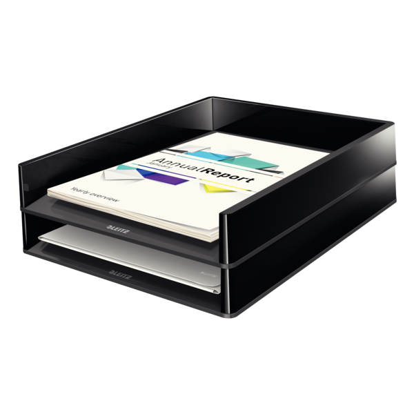 Bandeja portadocumentos Leitz con combinación dual de color Negro A4