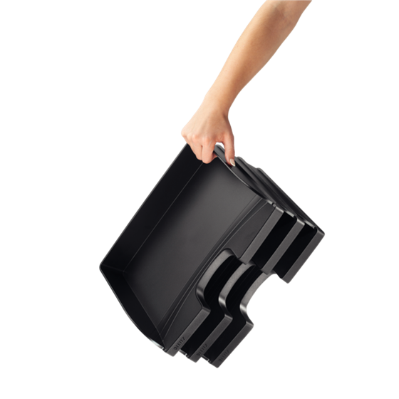 Bandeja portadocumentos Plus de Leitz, Jumbo apaisada Azul Folio