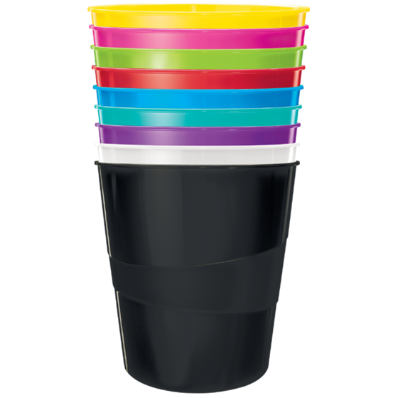Papelera WOW de Leitz Negro 15 l.