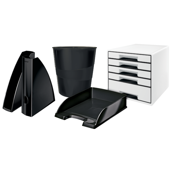 Papelera WOW de Leitz Negro 15 l.