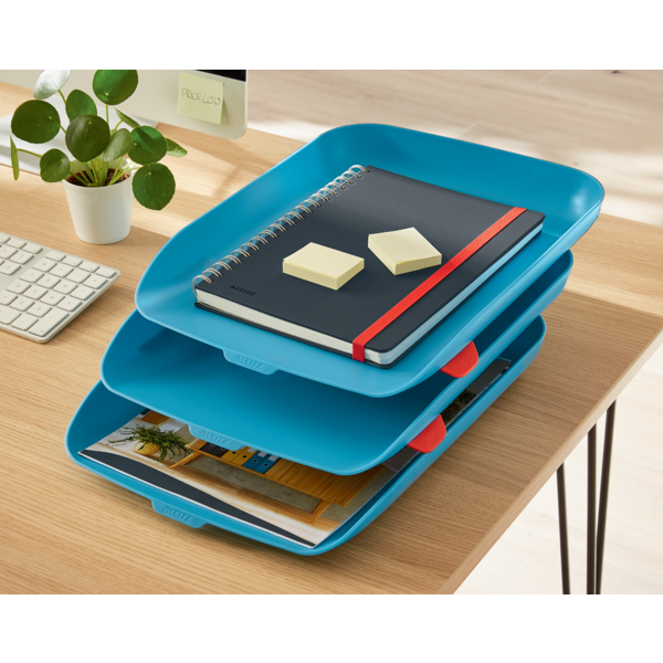 Bandeja de sobremesa Leitz Cosy, Set de 3 Azul calma