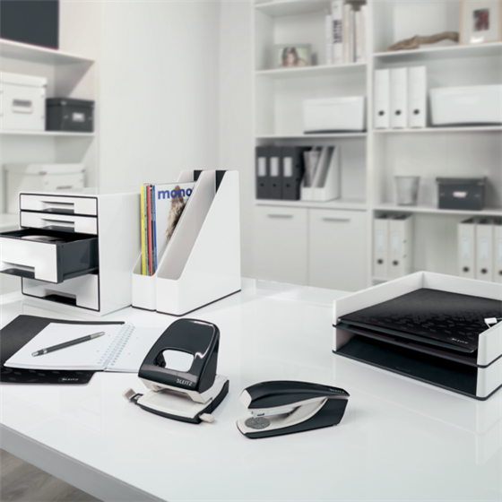 Buc de cajones WOW CUBE de Leitz Negro 4x An. x Al. x Pr.: 245 x 34 x 325 mm, 1x 245 x 71 x 325 mm A4 Maxi