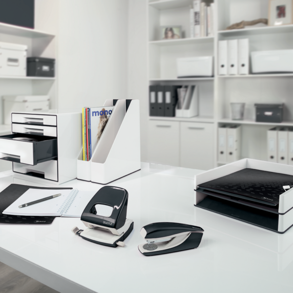 Buc de cajones WOW CUBE de Leitz Negro 4x An. x Al. x Pr.: 245 x 34 x 325 mm, 1x 245 x 71 x 325 mm A4 Maxi