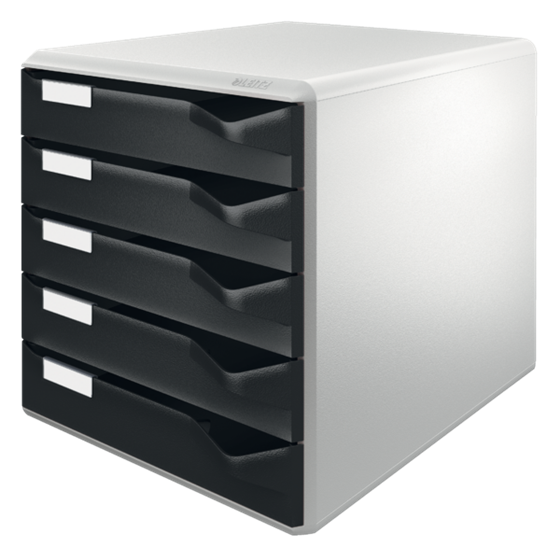 Buc de cajones Leitz Post Set Negro 5 cajones 4,5 cm. A4