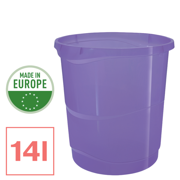 Papelera Esselte Colour'Breeze lavanda 14 l.
