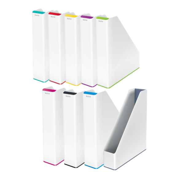 Revistero WOW de Leitz con combinación dual de color Turquesa