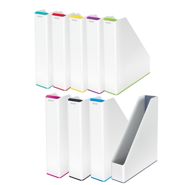 Revistero WOW de Leitz con combinación dual de color Turquesa