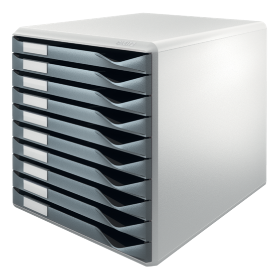 Buc de cajones Leitz Form Set Gris oscuro 10 cajones 2,2 cm. A4