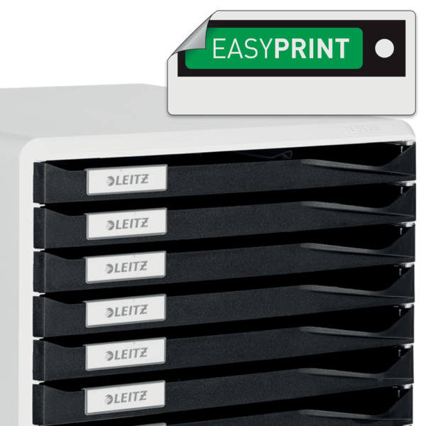 Buc de cajones Leitz Form Set Gris oscuro 10 cajones 2,2 cm. A4