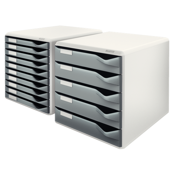 Buc de cajones Leitz Form Set Gris oscuro 10 cajones 2,2 cm. A4