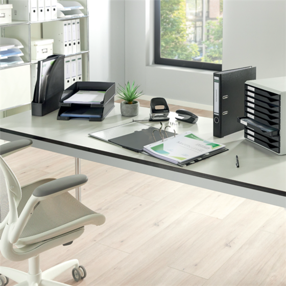Buc de cajones Leitz Form Set Gris oscuro 10 cajones 2,2 cm. A4