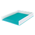 Bandeja de sobremesa WOW de Leitz con combinación dual de color Turquesa A4