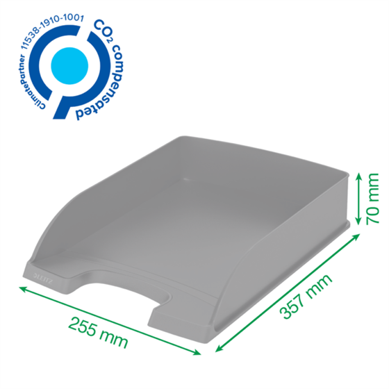 Bandeja porta documentos Leitz Recycle, con compensación de CO2 Verde A4+