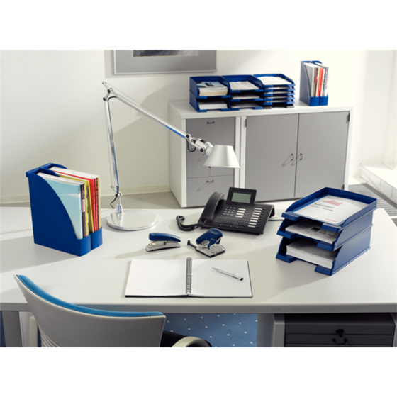 Bandeja portadocumentos Plus de Leitz, Jumbo Azul A4