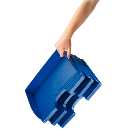 Bandeja portadocumentos Plus de Leitz, apaisada Azul Folio