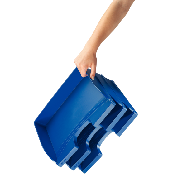 Bandeja portadocumentos Plus de Leitz, apaisada Azul Folio