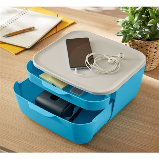 Buc de cajones Leitz Cosy Azul calma 2 Cajones