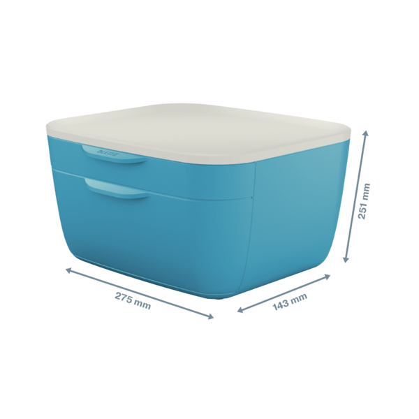 Buc de cajones Leitz Cosy Azul calma 2 Cajones