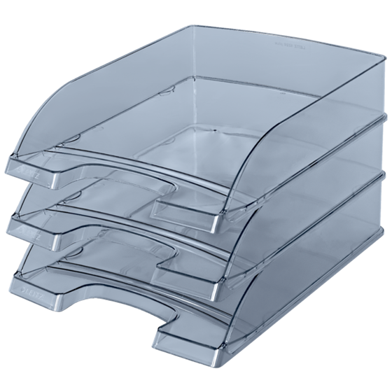 Bandeja portadocumentos Plus de Leitz, transparente Cristal A4