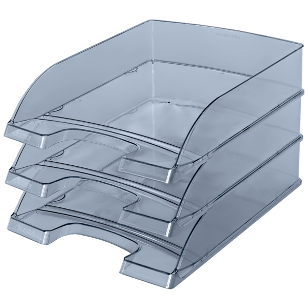 Bandeja portadocumentos Plus de Leitz, transparente Cristal A4