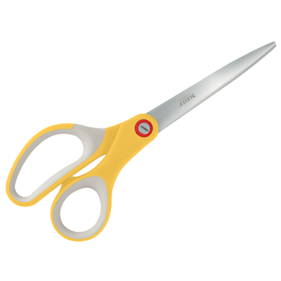 Tijeras de oficina de titanio Leitz Cosy Amarillo cálido 20,5 cm.