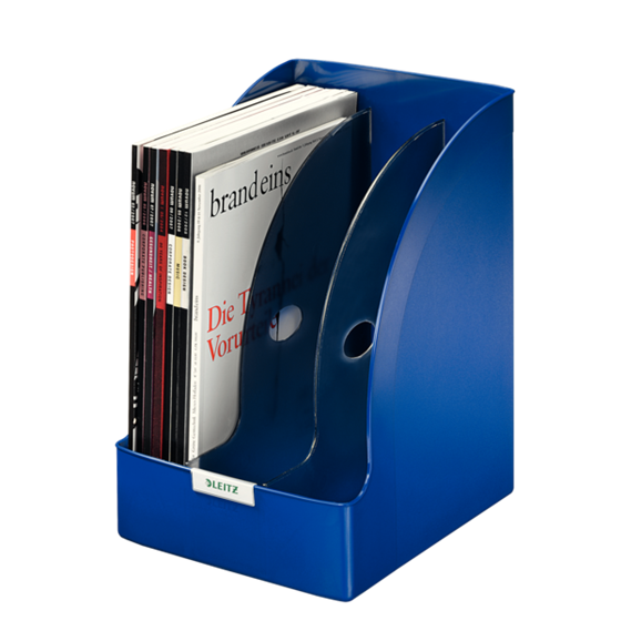 Revistero Plus de Leitz, Jumbo Azul A4 205 mm.