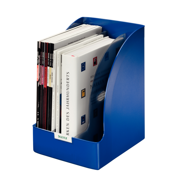 Revistero Plus de Leitz, Jumbo Azul A4 205 mm.
