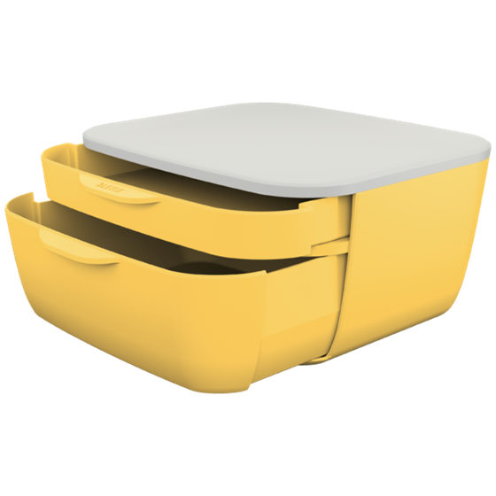 Buc de cajones Leitz Cosy Amarillo cálido 2 Cajones