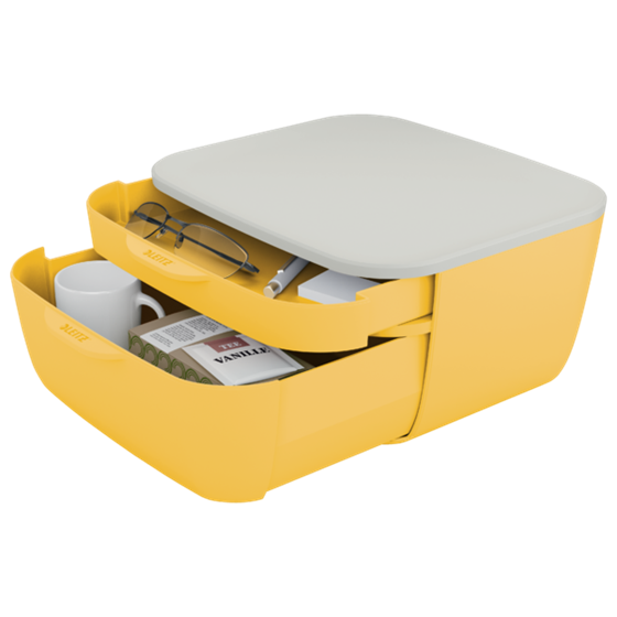 Buc de cajones Leitz Cosy Amarillo cálido 2 Cajones