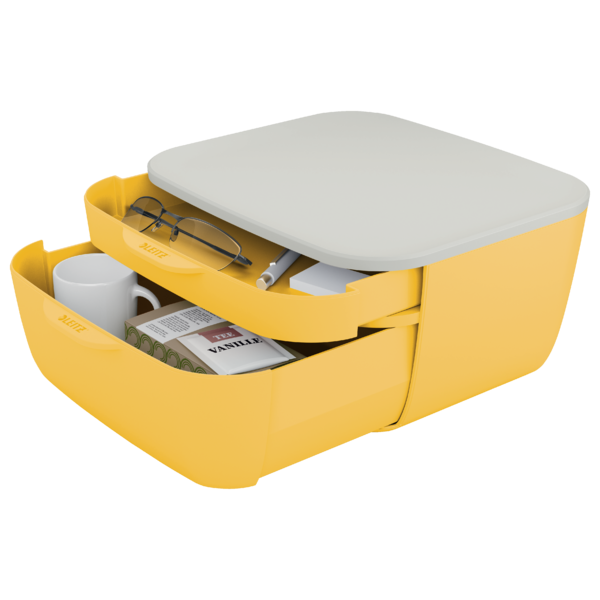 Buc de cajones Leitz Cosy Amarillo cálido 2 Cajones