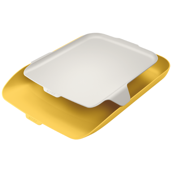 Bandeja de sobremesa Leitz Cosy con organizador Amarillo cálido