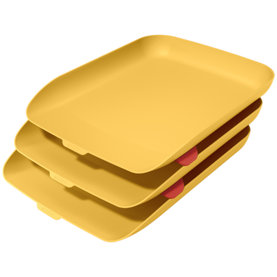 Bandeja de sobremesa Leitz Cosy, Set de 3 Amarillo cálido