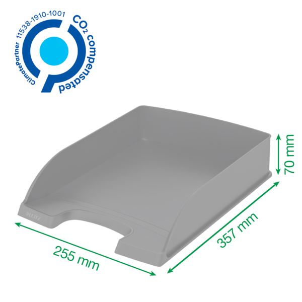 Bandeja porta documentos Leitz Recycle, con compensación de CO2 Rojo claro A4+