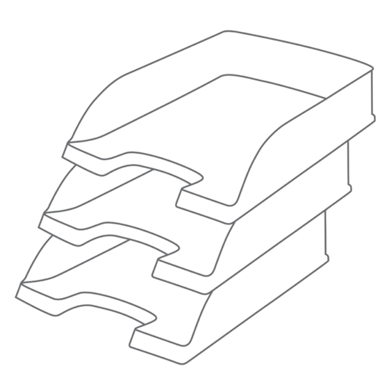 Bandeja porta documentos Leitz Recycle, con compensación de CO2 Azul claro A4+