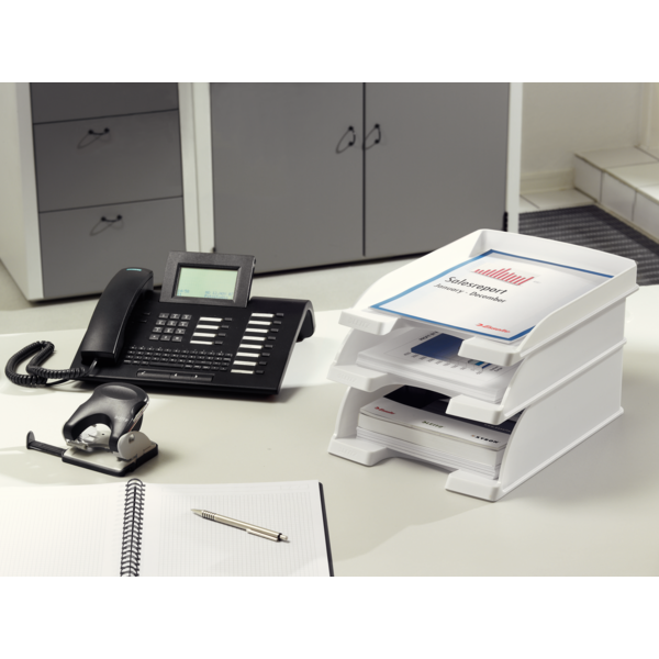 Bandeja portadocumentos Plus de Leitz, Jumbo Negro A4